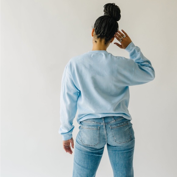 The Sneaker Graphic Pullover in Blue - Picture 6 of 12